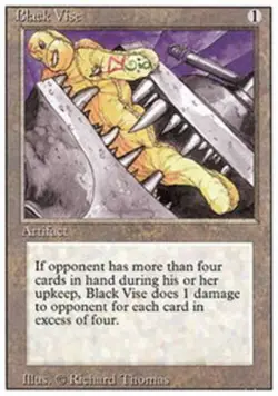 MTG Black Vise, Revised Edition, Heavily Played, English - Image 1