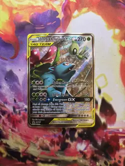 Pokemon TCG Celebi & Venusaur GX SM167 Sun & Moon Promo Tag Team Holo Ultra Rare - Image 1