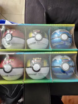 pokemon tcg pokeball tin sealed ONLY 2X Blue Pokeballs - Image 1