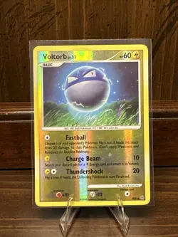 Voltorb Pokemon Stormfront SH3 Reverse Holo Shiny Rare 2008 Diamond Pearl MP - Image 1