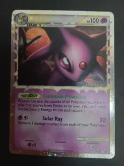 Pokemon TCG Espeon Prime 81/90 HG&SS Undaunted Ultra Rare Holo NM - Image 1
