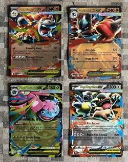 Pokemon Mega Venusaur Lucario Kangaskhan Camerupt Ex Mega Evolution Double Rare - Image 1