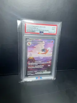 2023 POKEMON MEW EN-151 SPECIAL ILLUSTRATION RARE #199 CHARIZARD EX PSA 9 - Image 2