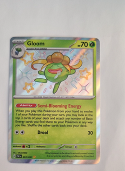 Pokemon 2024 Paldean Fates Gloom 93/91 Holo Rare Baby Shiny NM - Image 1