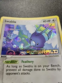 Pokemon EX Emerald Swablu Stamped Reverse Holo 67/106 NEAR MINT - Image 2