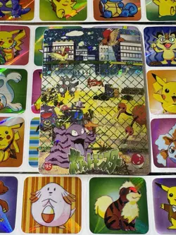 Pokemon Pikachu HOLO Vintage Pocket Monsters Prism Sticker 1998 Nintendo Japan - Image 5
