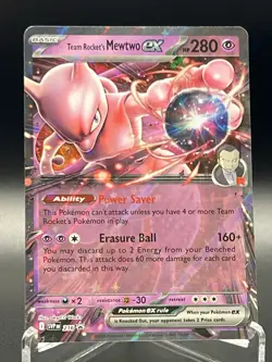 Pokemon TCG Team Rockets Mewtwo EX 216 Promo Holo Near Mint Near Mint Condition - Image 1