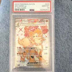 Pokemon Arcanine ex Ultra Rare Holo SV01 Scarlet & Violet 224/198 PSA 10 - Image 1
