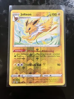 Jolteon Reverse Holo - Sword & Shield Vivid Voltage 047/185 2020 NM Pokemon - Image 1