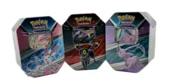 Pokemon TCG V HEROES Tins Set of 3 Espeon, Sylveon, And Umbreon - Image 1
