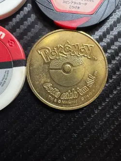 LOT OF 4 Vintage 1995-2009 Japanese Pokemon Coins Porygon *BTX - Image 5