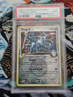 2009 Pokemon Platinum League Promo Dialga G #7 7/127 Graded PSA 9 - Image 1