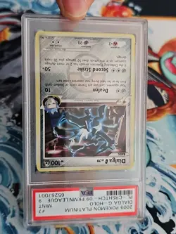 2009 Pokemon Platinum League Promo Dialga G #7 7/127 Graded PSA 9 - Image 4