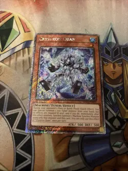 Crystron Quan 1st Edition Platinum Secret Rare RA04-EN021 Yu-Gi-Oh! - Image 1
