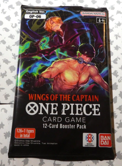 One Piece Wings of Captain Booster Sealed OP06 Card Game Pack English Carte Neuf - Image 1