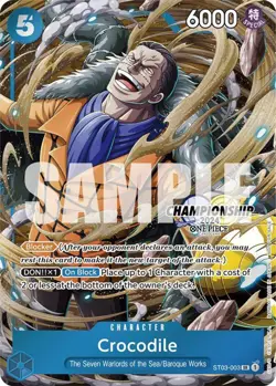 Crocodile - ST03-003 - One Piece 2024 Championship Celebration Pack Promo - Image 1