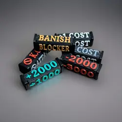 TCG Gametokens, Komplettset, Effektwurfel, Starkezahler, Dice, One Piece, 6 Stk - Image 1