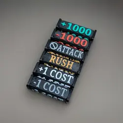 TCG Gametokens, Komplettset, Effektwurfel, Starkezahler, Dice, One Piece, 6 Stk - Image 3