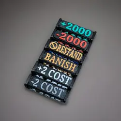 TCG Gametokens, Komplettset, Effektwurfel, Starkezahler, Dice, One Piece, 6 Stk - Image 4