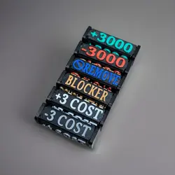 TCG Gametokens, Komplettset, Effektwurfel, Starkezahler, Dice, One Piece, 6 Stk - Image 5