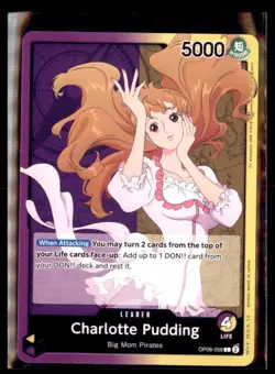 One Piece Two Legends Charlotte Pudding Leader OP 08-058 - Image 1