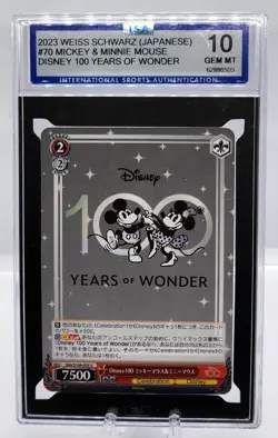 2023 Weiss Schwarz Mickey And Minnie #70 Disney 100 Years of Wonder ISA 10 - Image 1