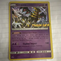 Pokemon Giratina Promo Prerelease Holo SM151 SM Basic 130 HP Card Pokemon TCG - Image 1
