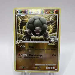 Pokemon Golem 23/111 Rising Rivals Reverse Holo Rare Card - Image 1