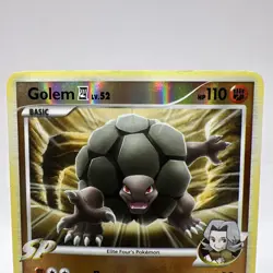 Pokemon Golem 23/111 Rising Rivals Reverse Holo Rare Card - Image 2