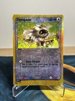 Zigzagoon 79/109 Ex Ruby and Sapphire Reverse Holo Pokemon TCG Card MP - Image 1