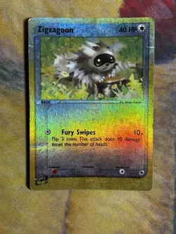 Zigzagoon 79/109 Ex Ruby and Sapphire Reverse Holo Pokemon TCG Card MP - Image 2