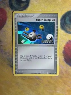 Super Scoop Up 100/113 Ex Delta Species Reverse Holo Stamped Trainer Card MP - Image 2