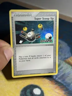 Super Scoop Up 100/113 Ex Delta Species Reverse Holo Stamped Trainer Card MP - Image 3