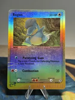 Bagon 23/97 EX Dragon Reverse Holo Pokemon Card HP - Image 1