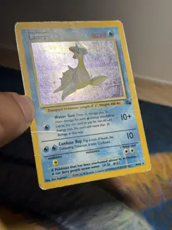 Lapras 10/62 Holo Rare Fossil Wotc Wizards Of Coast Pokemon Card Vintage Set HP - Image 4