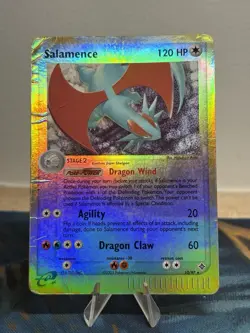 Salamence 10/97 Reverse Holo Foil Rare EX Dragon Pokemon Card 2003 E Series HP - Image 1