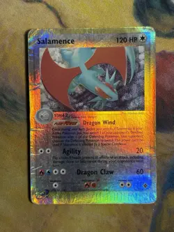 Salamence 10/97 Reverse Holo Foil Rare EX Dragon Pokemon Card 2003 E Series HP - Image 2