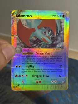 Salamence 10/97 Reverse Holo Foil Rare EX Dragon Pokemon Card 2003 E Series HP - Image 3