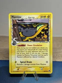 Mantine 20/101 Reverse Holo Rare Delta Species Stamped EX Dragon Frontiers Card - Image 1