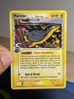 Mantine 20/101 Reverse Holo Rare Delta Species Stamped EX Dragon Frontiers Card - Image 3