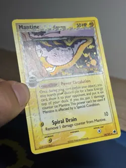 Mantine 20/101 Reverse Holo Rare Delta Species Stamped EX Dragon Frontiers Card - Image 4