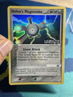 Holon's Magnemite EX Delta Species 70/113 Reverse Holo Stamped Pokemon Card HP - Image 3