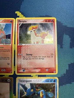 Ex Delta Species Stamped Set Era Mixed Reverse Holo Rares 4 Pokemon Card Lot DMG - Image 3