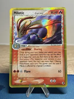 Milotic Delta Species 5/101 Ex Dragon Frontiers Holo Rare Pokemon Card DMG - Image 1