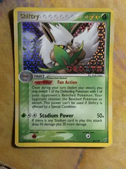 Shiftry 25/107 EX Deoxys Reverse Holo Rare Stamped Set Gen 3 Era Pokemon Card MP - Image 2