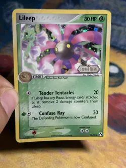 Lileep 56/92 Stamped Reverse Holo Card EX Legend Maker 2006 Pokemon Card MP - Image 3