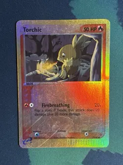Torchic 77/97 EX Dragon Reverse Holo Foil E Series 2003 Pokemon Card MP HP - Image 2