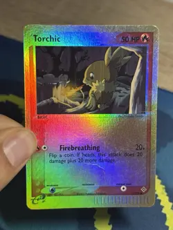 Torchic 77/97 EX Dragon Reverse Holo Foil E Series 2003 Pokemon Card MP HP - Image 3