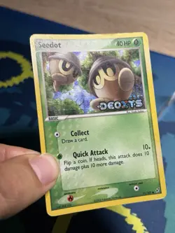 Seedot 71/107 2005 EX Deoxys Promo Reverse Holo Common Stamped Pokemon Card - Image 3