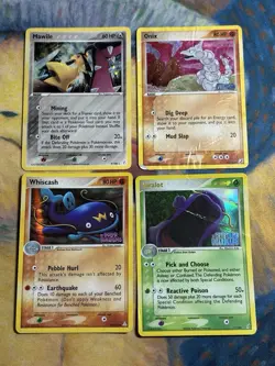 Ex Delta Species Stamped Set Era Mixed Reverse Holo Rares 4 Pokemon Card Lot DMG - Image 1